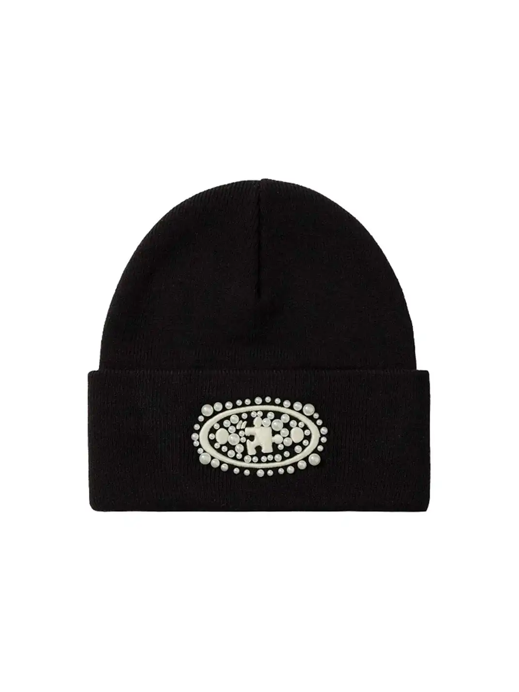YADcrew丨Pearl Jigsaw Logo Knit Hat