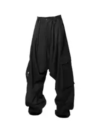 RELABEL丨Low-Rise Multi-Fold Asymmetrical Casual Suit Pants