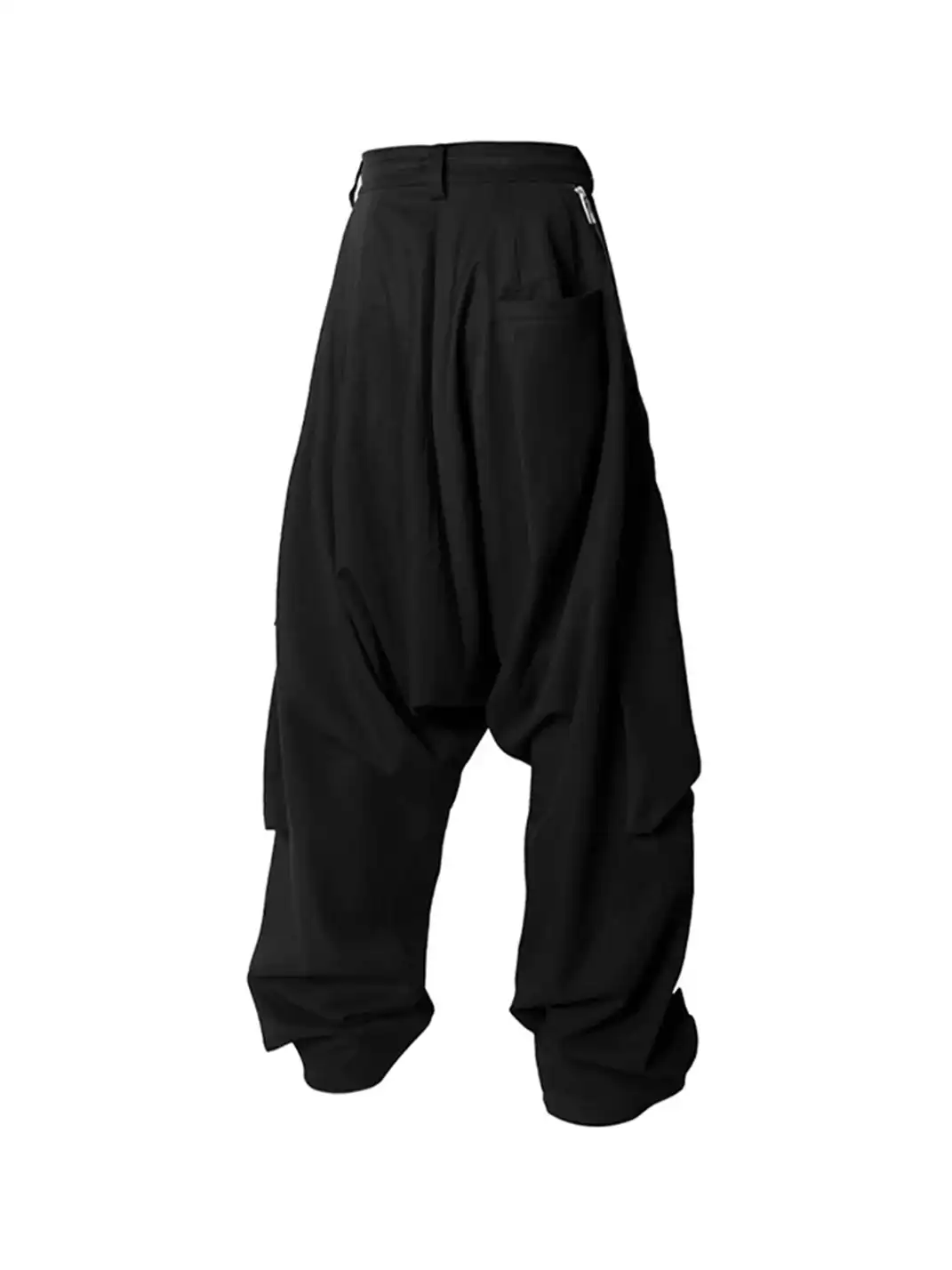 RELABEL丨Low-Rise Multi-Fold Asymmetrical Casual Suit Pants