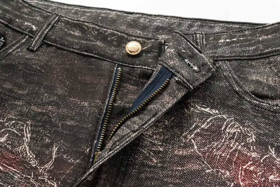 Dom Distressed Red Rust Jeans - 4