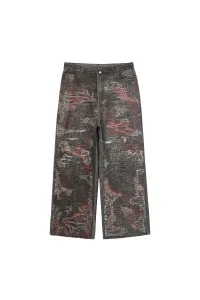 Dom Distressed Red Rust Jeans