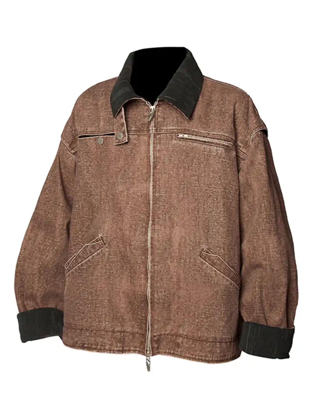 RELABEL丨Distressed Washed Multi-Pocket Jacket