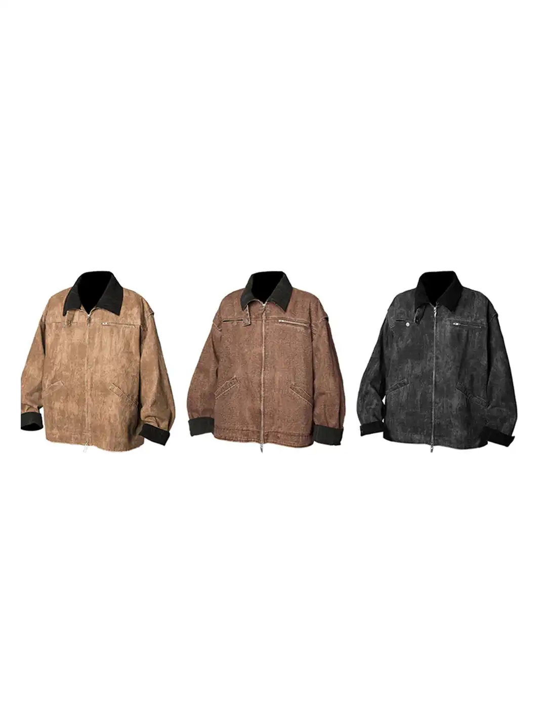 RELABEL丨Distressed Washed Multi-Pocket Jacket
