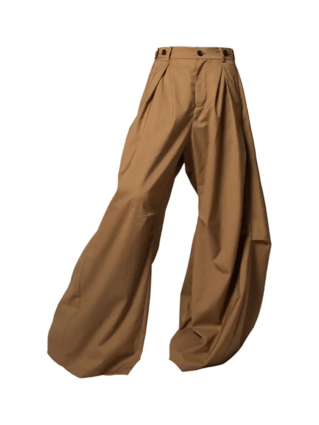 RELABEL丨Pleated And Draped Loose-Fitting Scimitar Suit Pants