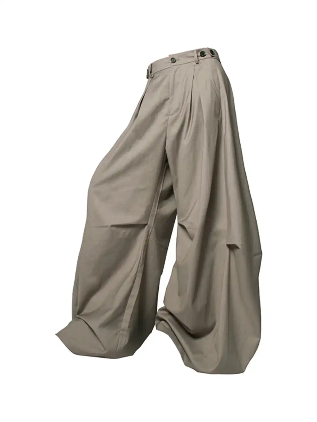 RELABEL丨Pleated And Draped Loose-Fitting Scimitar Suit Pants