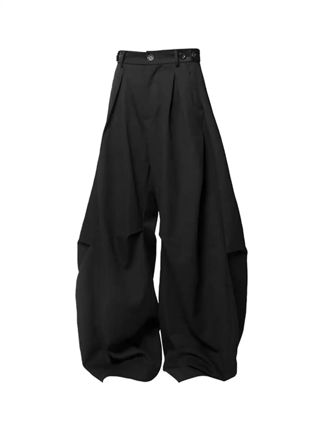 RELABEL丨Pleated And Draped Loose-Fitting Scimitar Suit Pants