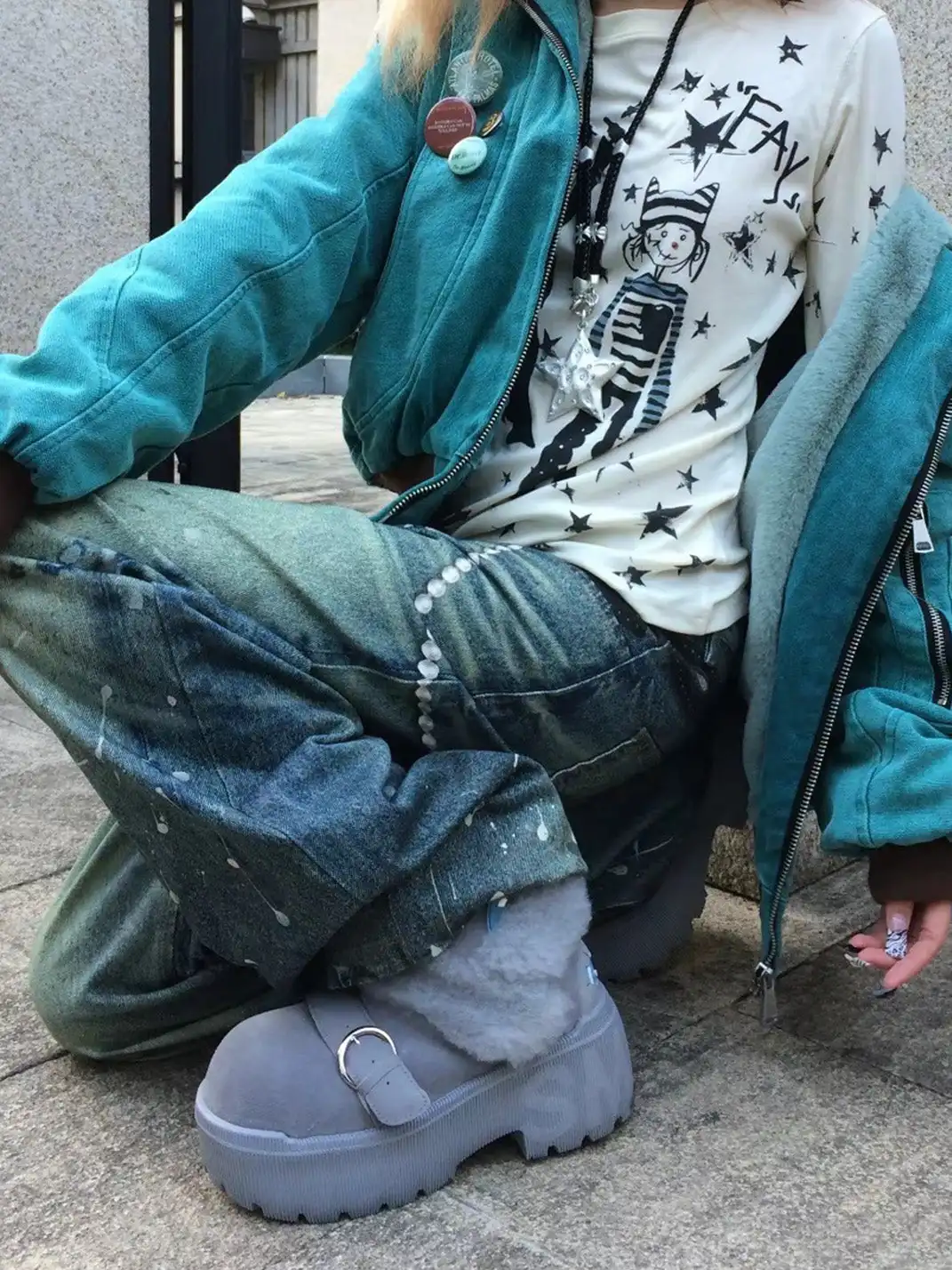 SMILEY丨Short Snow Boots-Gray