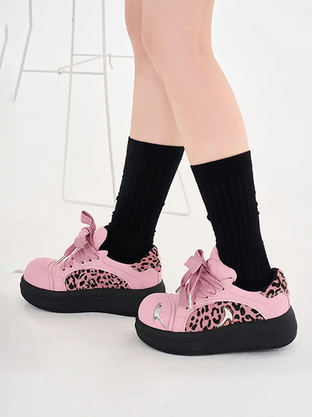 SMILEY丨Leopard Print Patchwork Series-Pink