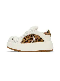 SMILEY丨Leopard Print Patchwork Series-White
