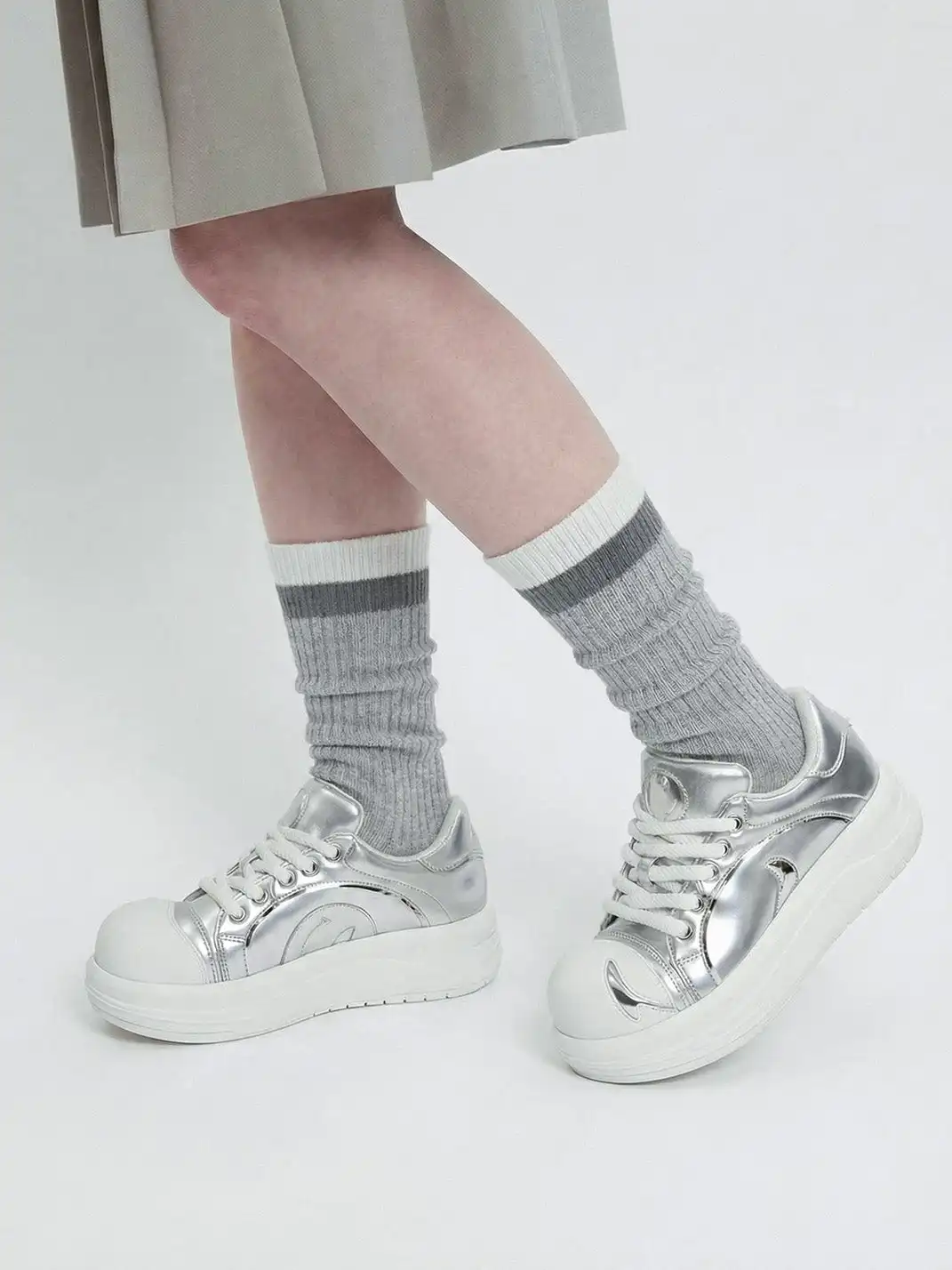SMILEY丨Big Head Shoes Series-Silver