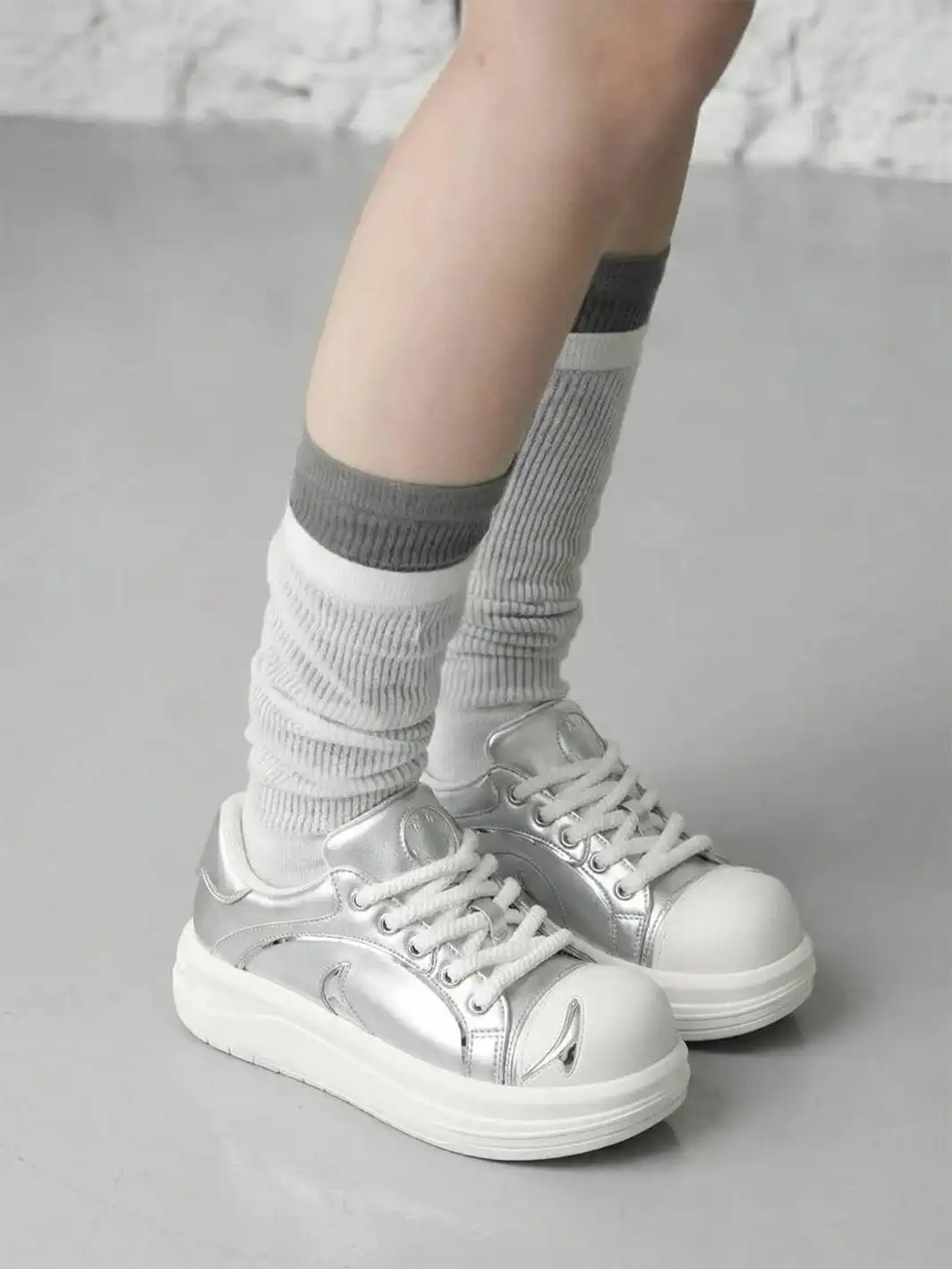 SMILEY丨Big Head Shoes Series-Silver
