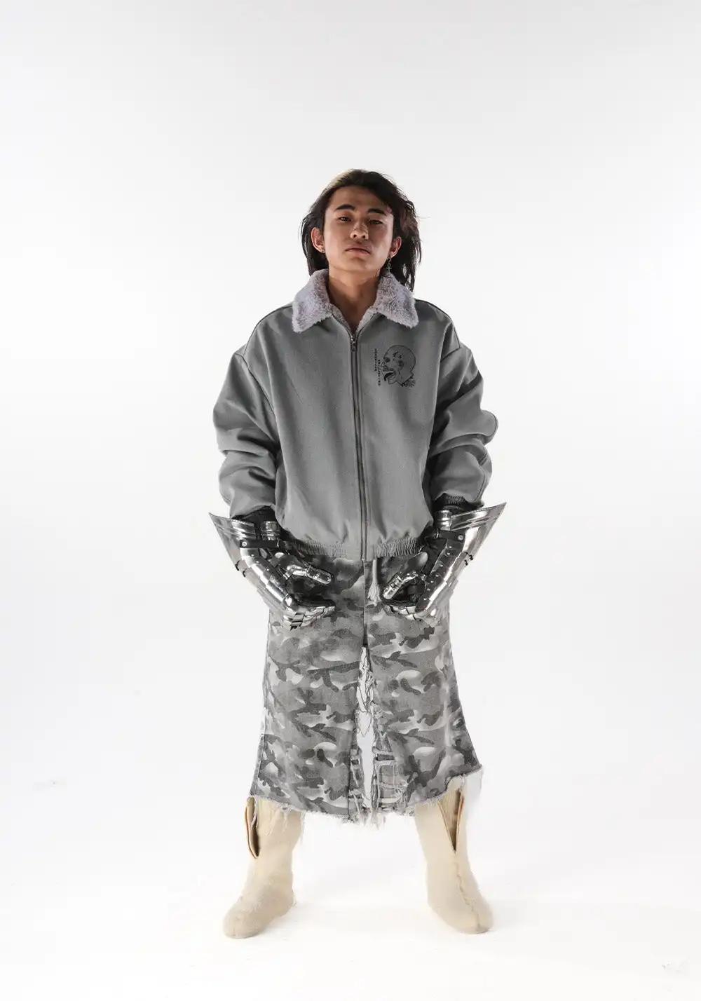 Reversible Plush Plane Jacket