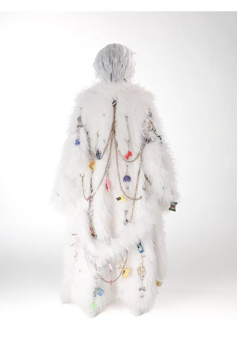 Handmade Pendant Fur Bathrobe Coat