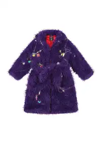 Handmade Pendant Fur Bathrobe Coat