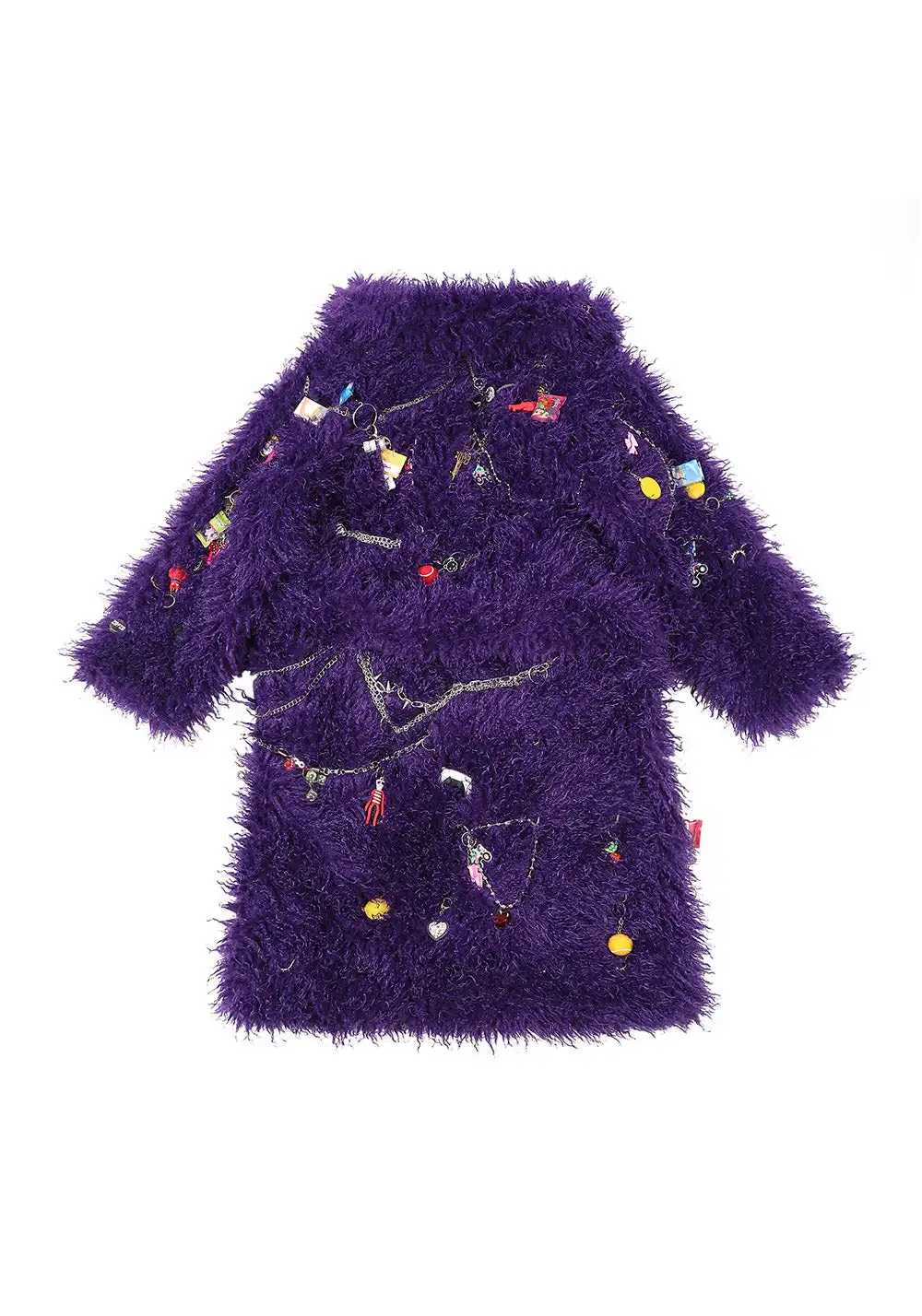 Handmade Pendant Fur Bathrobe Coat