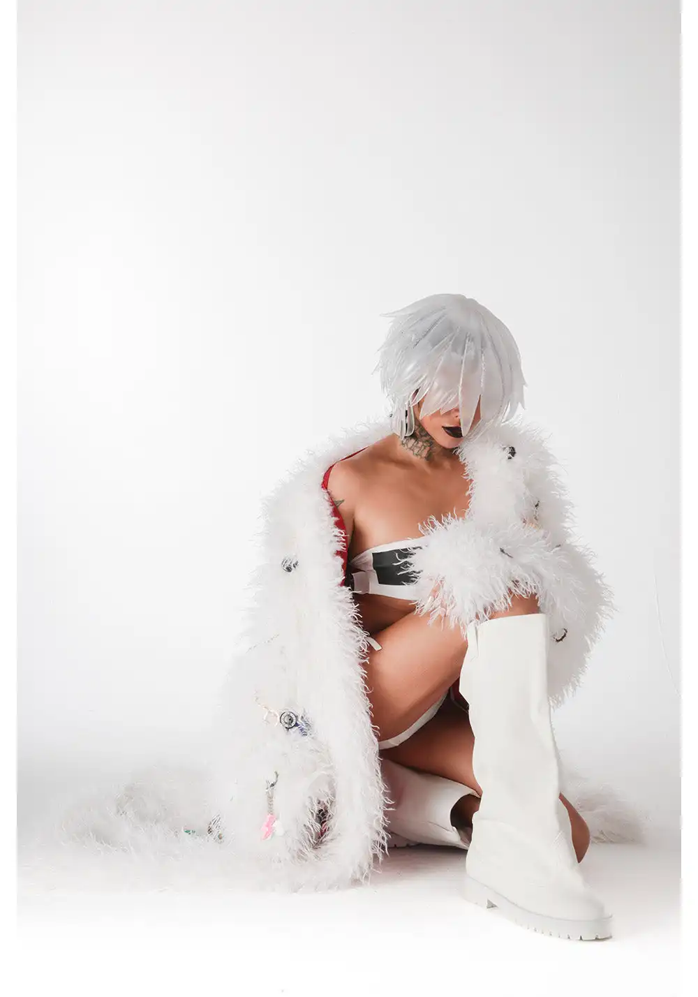 Handmade Pendant Fur Bathrobe Coat