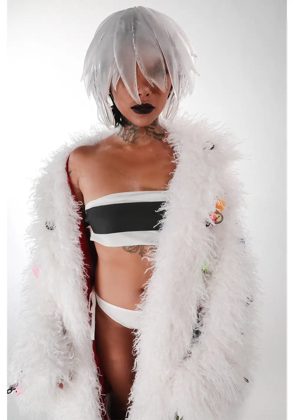 Handmade Pendant Fur Bathrobe Coat