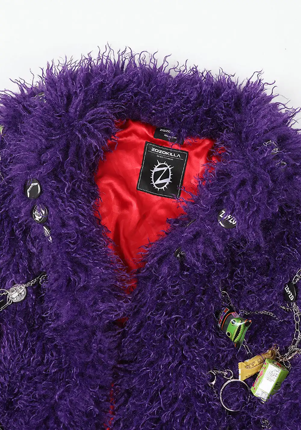 Handmade Pendant Fur Bathrobe Coat