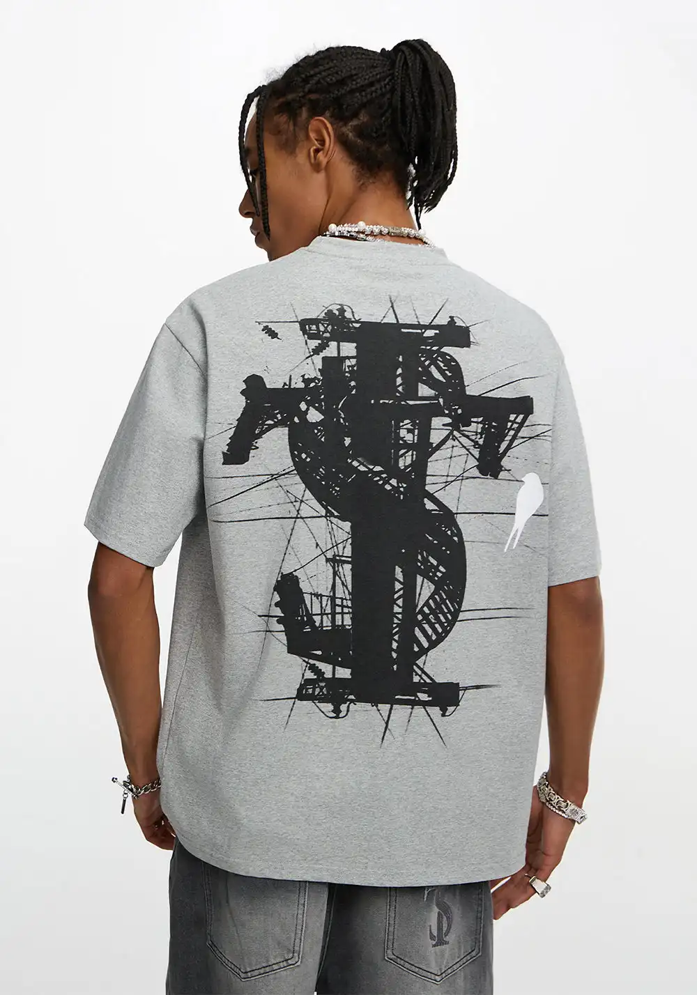 Printed Swallow Short Sleeve T-Shirt