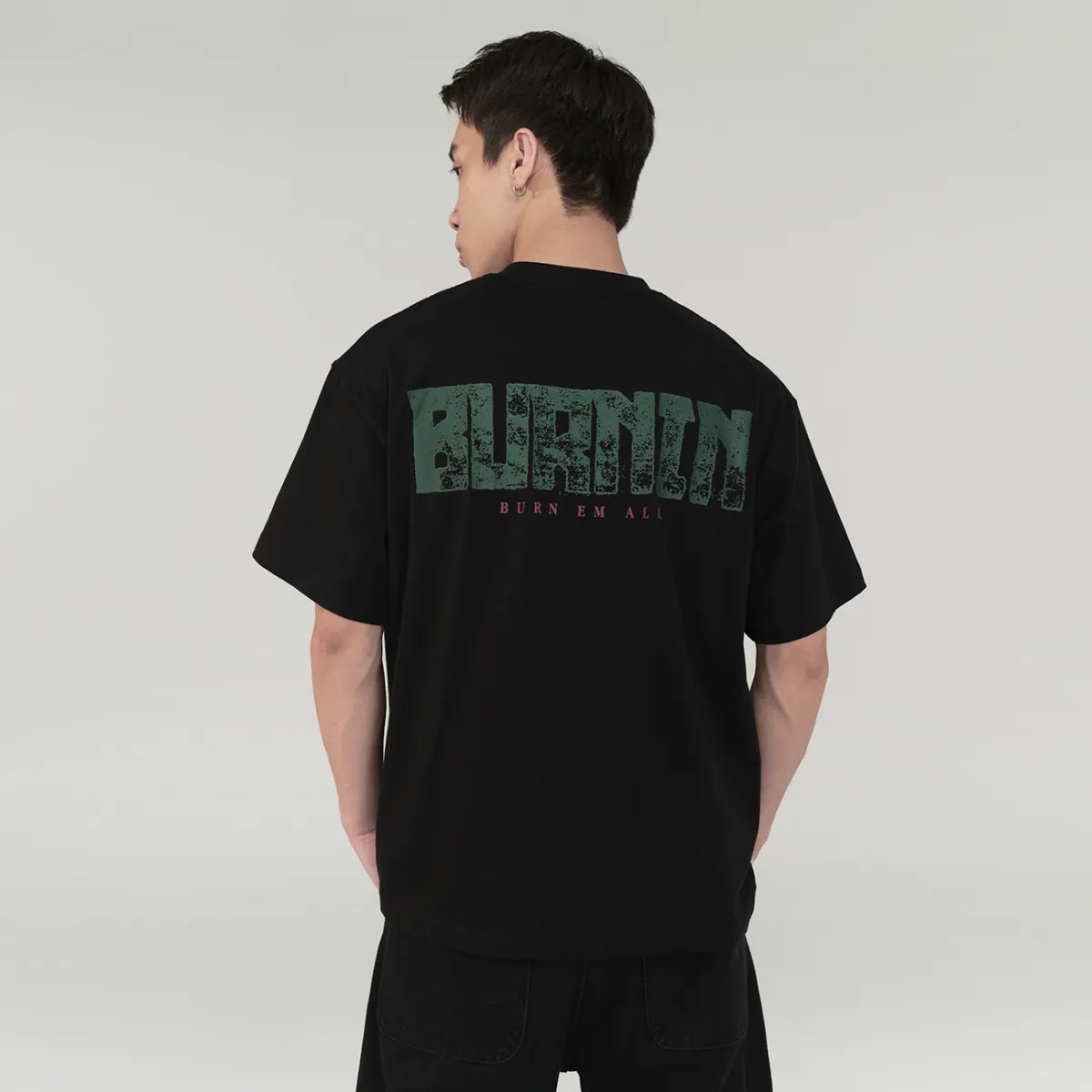 BURNIN "SPARKS" FLAME GHOST SHORT SLEEVE T-SHIRT