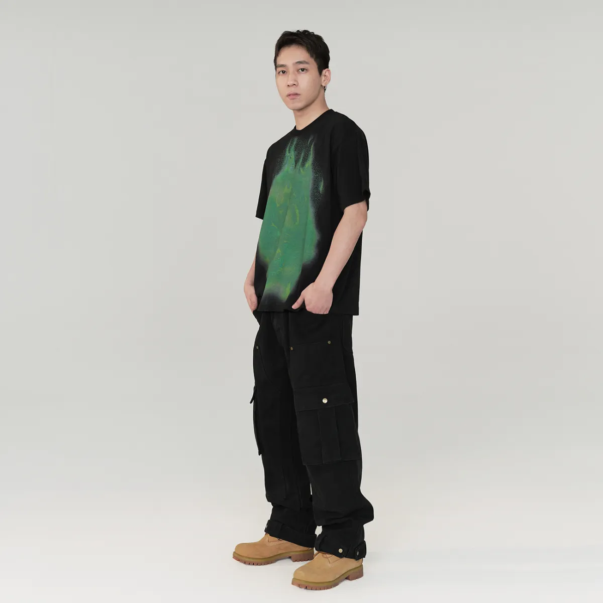BURNIN "SPARKS" FLAME GHOST SHORT SLEEVE T-SHIRT