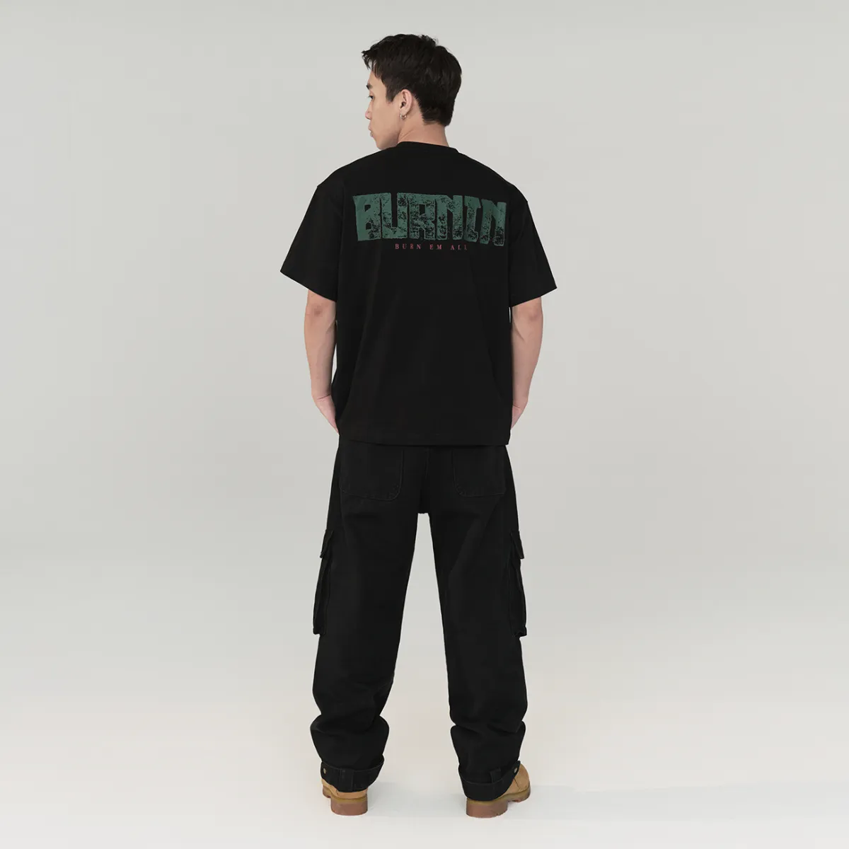 BURNIN "SPARKS" FLAME GHOST SHORT SLEEVE T-SHIRT