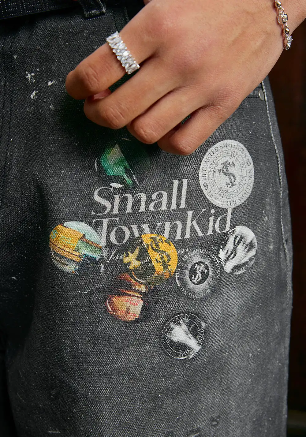 Badge 3D Printed Jeans