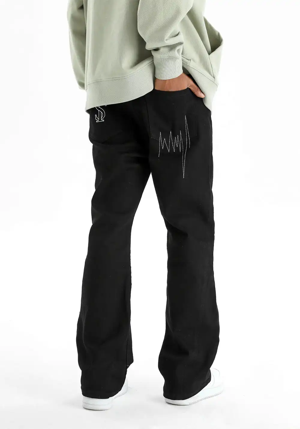 Hip Hop Hipster Bold Line Jeans