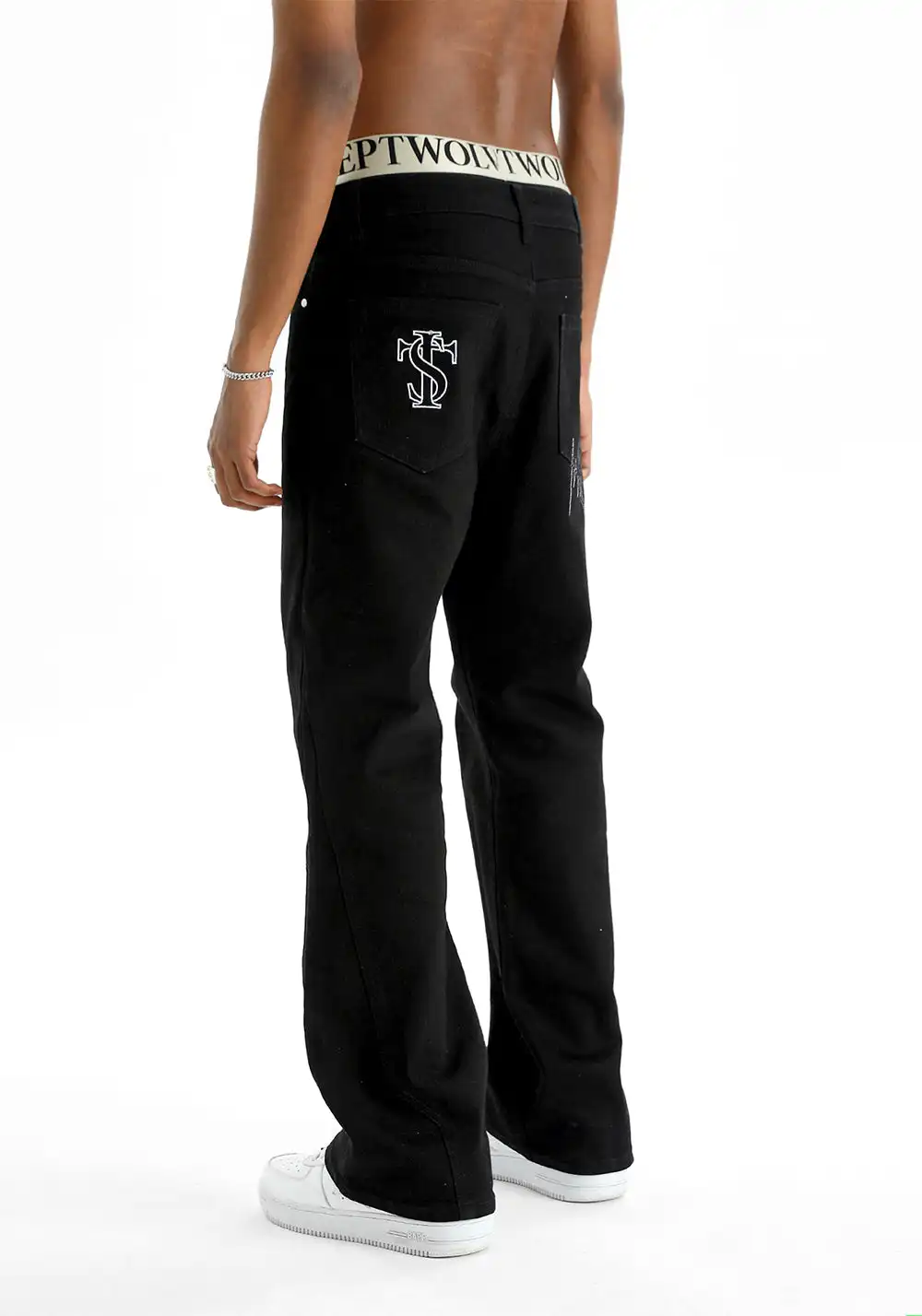 Hip Hop Hipster Bold Line Jeans