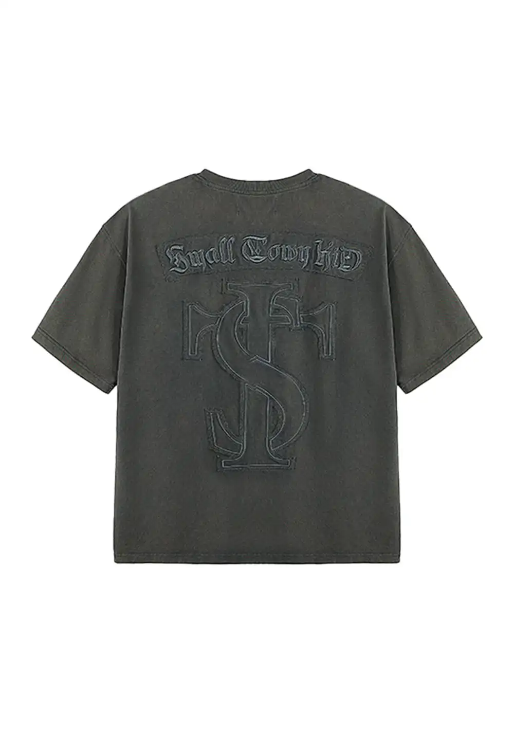 Patch Short Sleeve Crew Neck T-Shirt