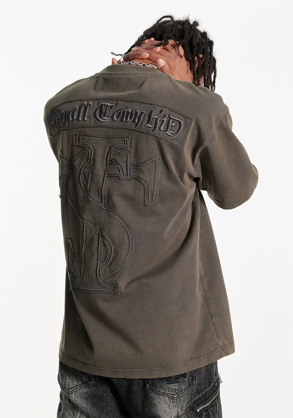 Patch Short Sleeve Crew Neck T-Shirt