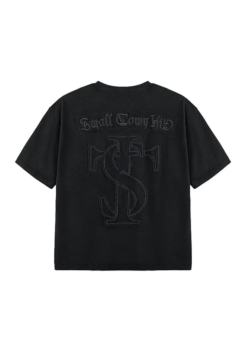 Patch Short Sleeve Crew Neck T-Shirt