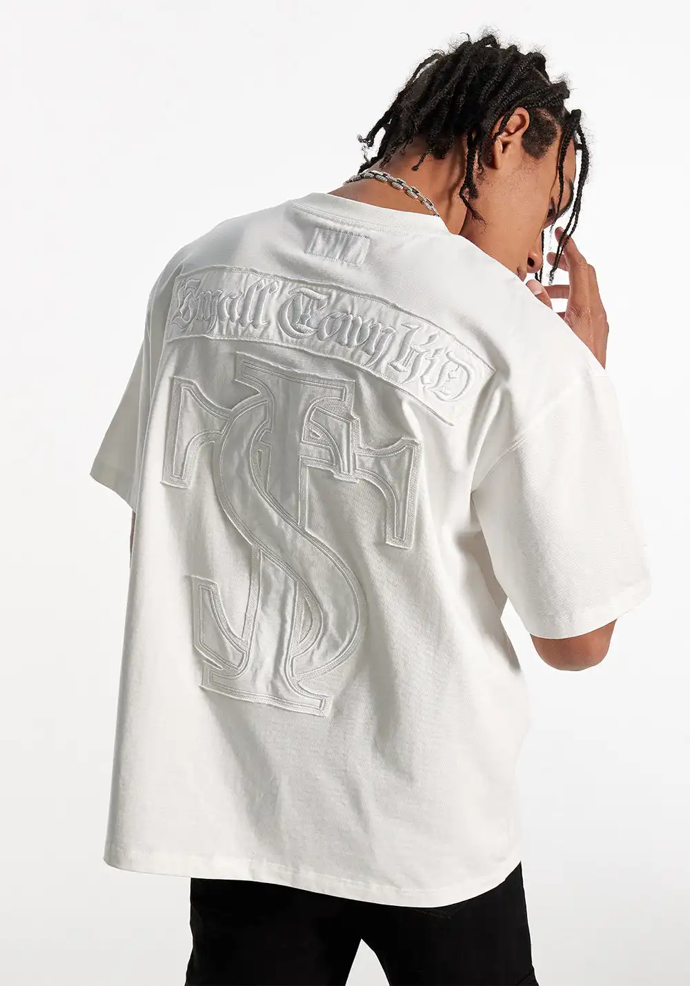 Patch Short Sleeve Crew Neck T-Shirt