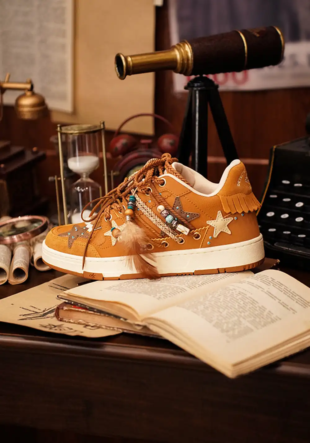 KAALIXTO丨Star Board Shoes-DETECTIVE CHINATOWN 1900 collaboration edition-Ginger