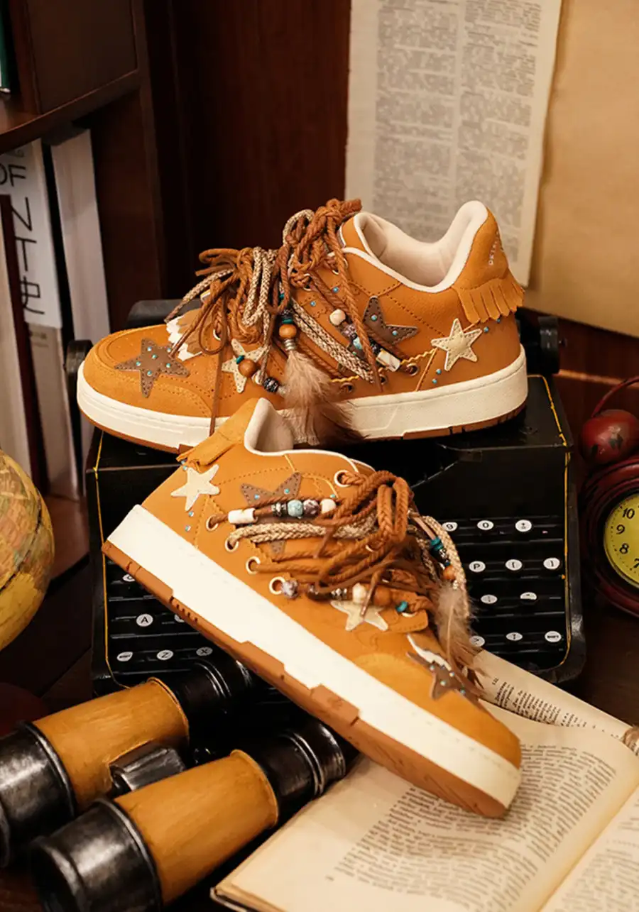 KAALIXTO丨Star Board Shoes-DETECTIVE CHINATOWN 1900 collaboration edition-Ginger - 2