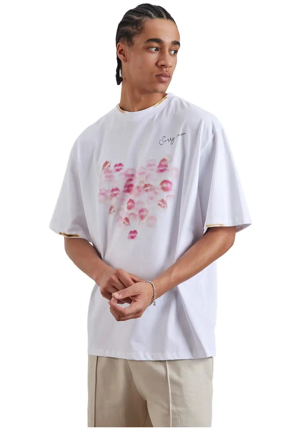 Kylie's Lip Print Smoke Tee