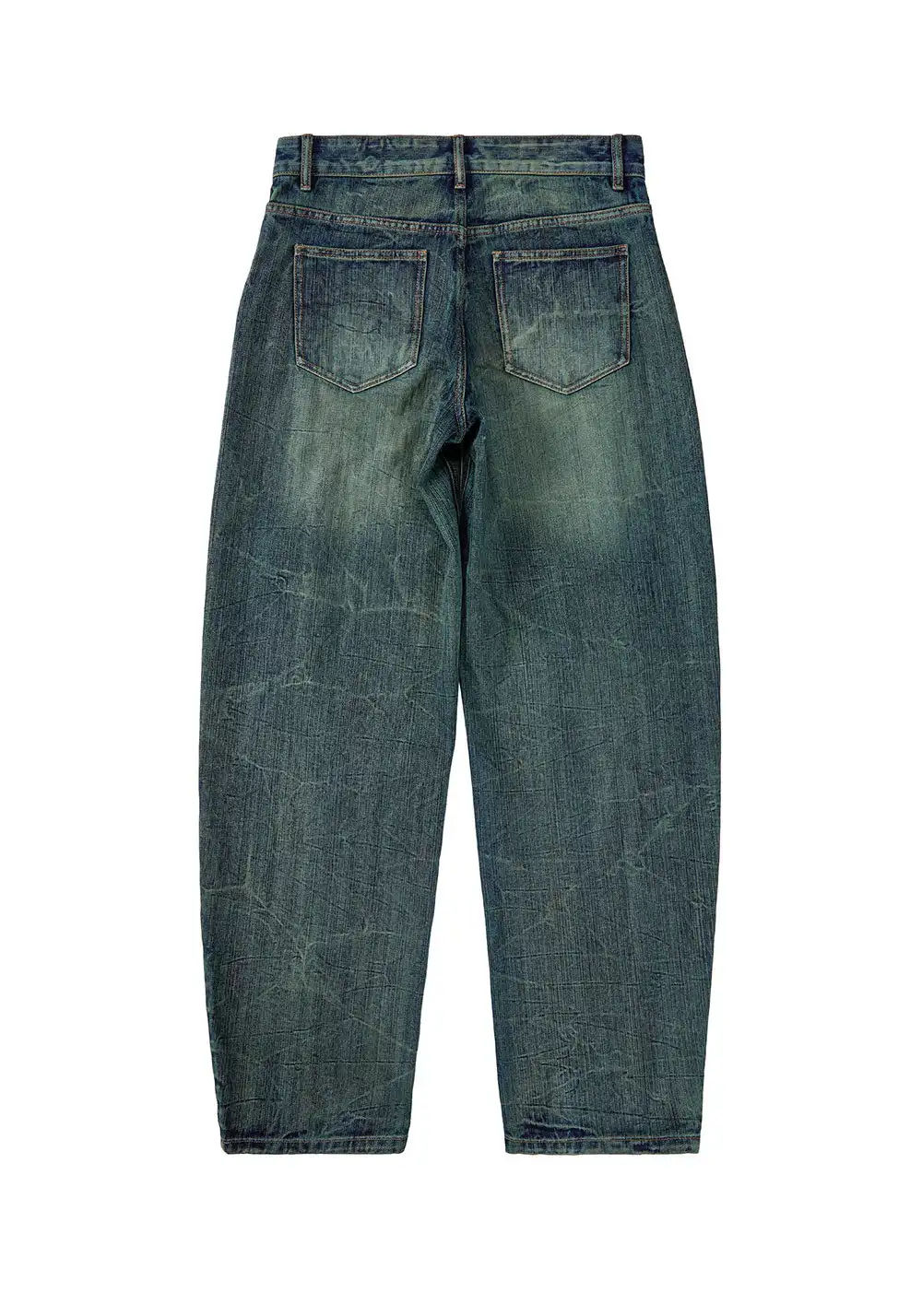 Fourth3ex丨Archive-Ripple Wave Damascus Jeans