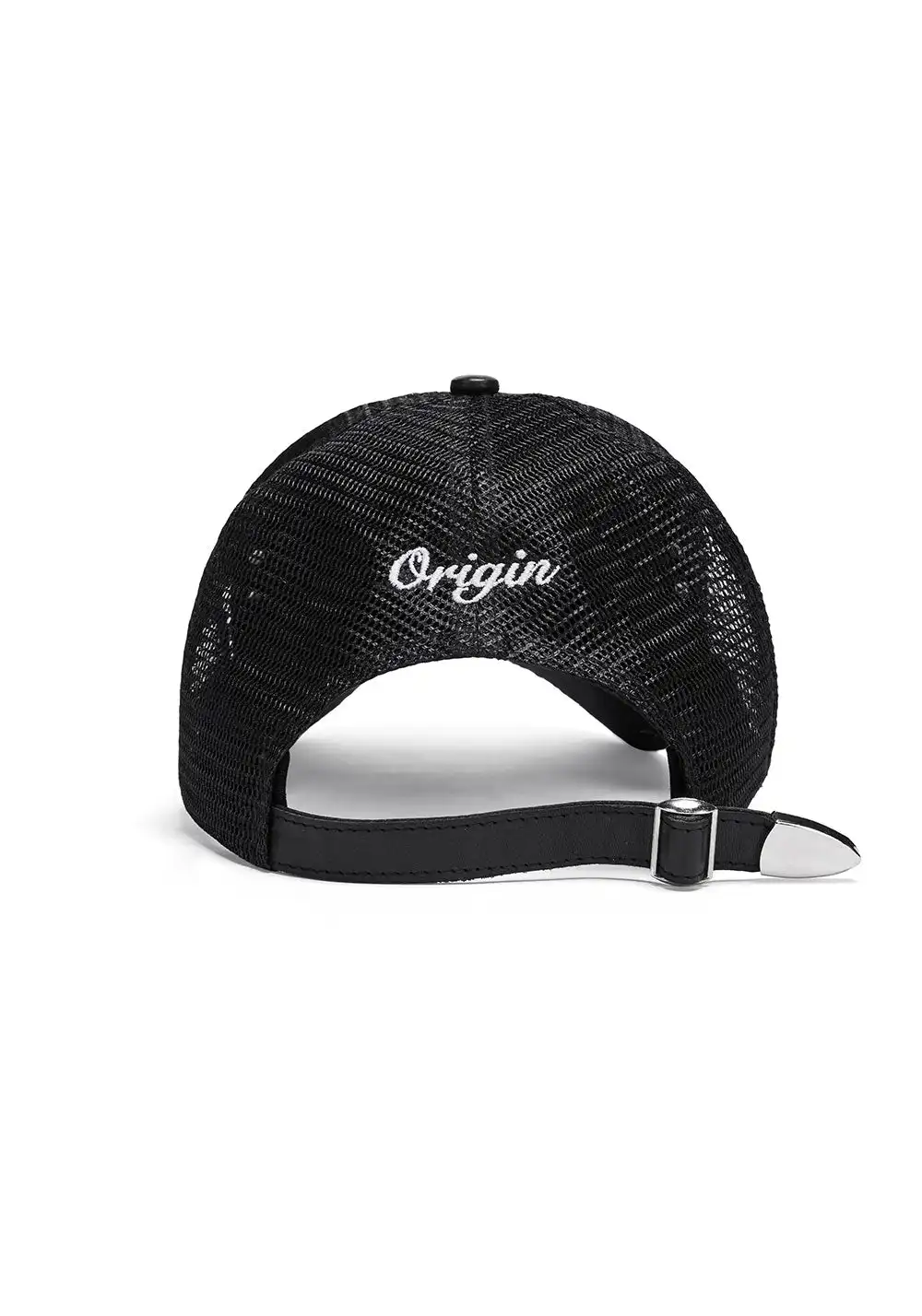 Fourth3ex丨Leather & Mesh Baseball Cap