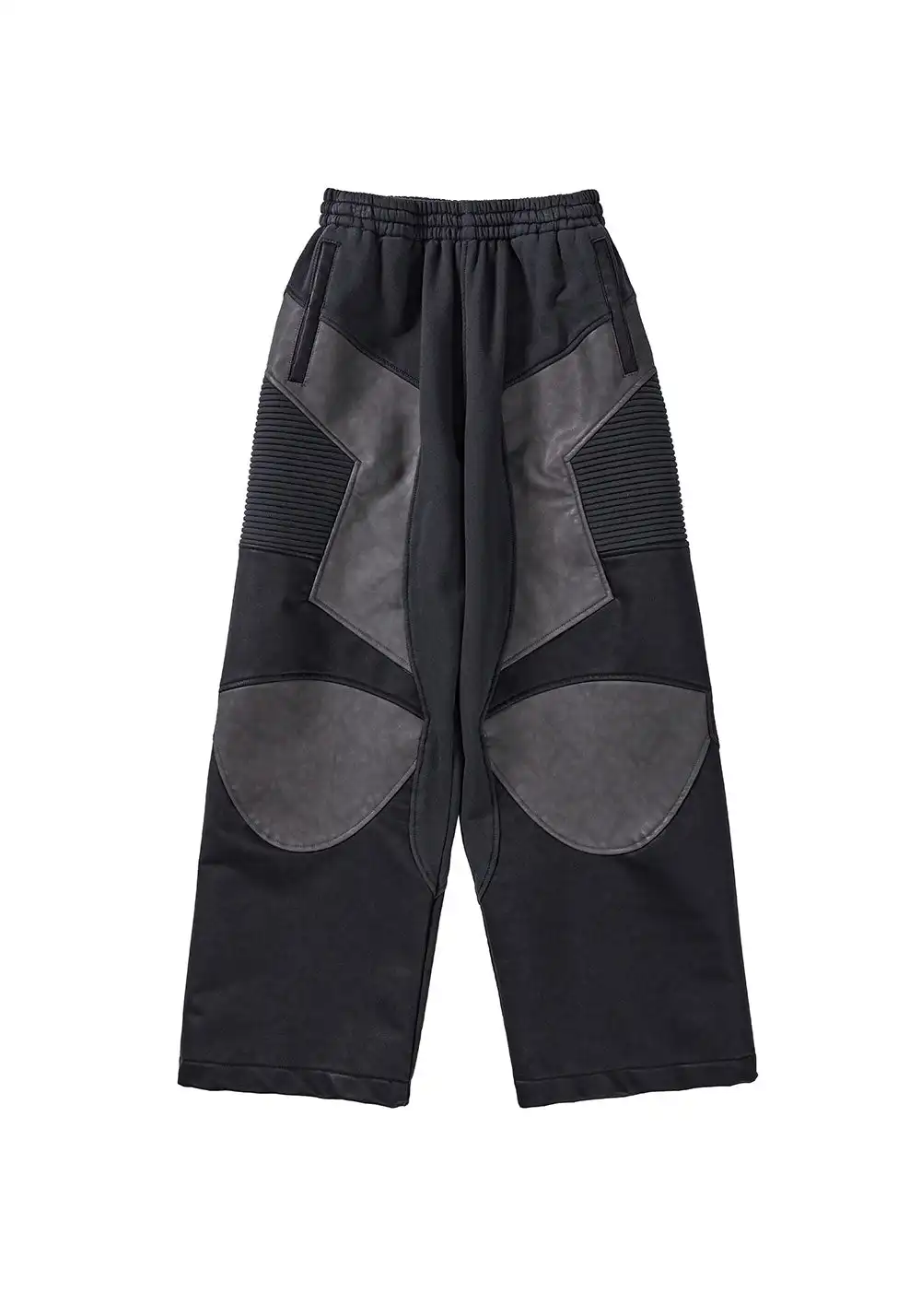 Fourth3ex丨Archive-Patchwork Motorcycle Pants.
