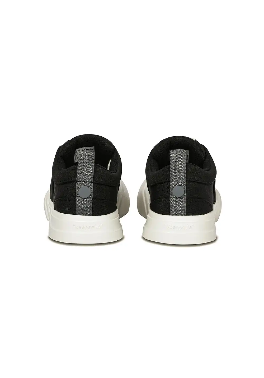 OUDER丨Open Smile Canvas Shoes-Black&White