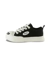 OUDER丨Open Smile Canvas Shoes-Black&White