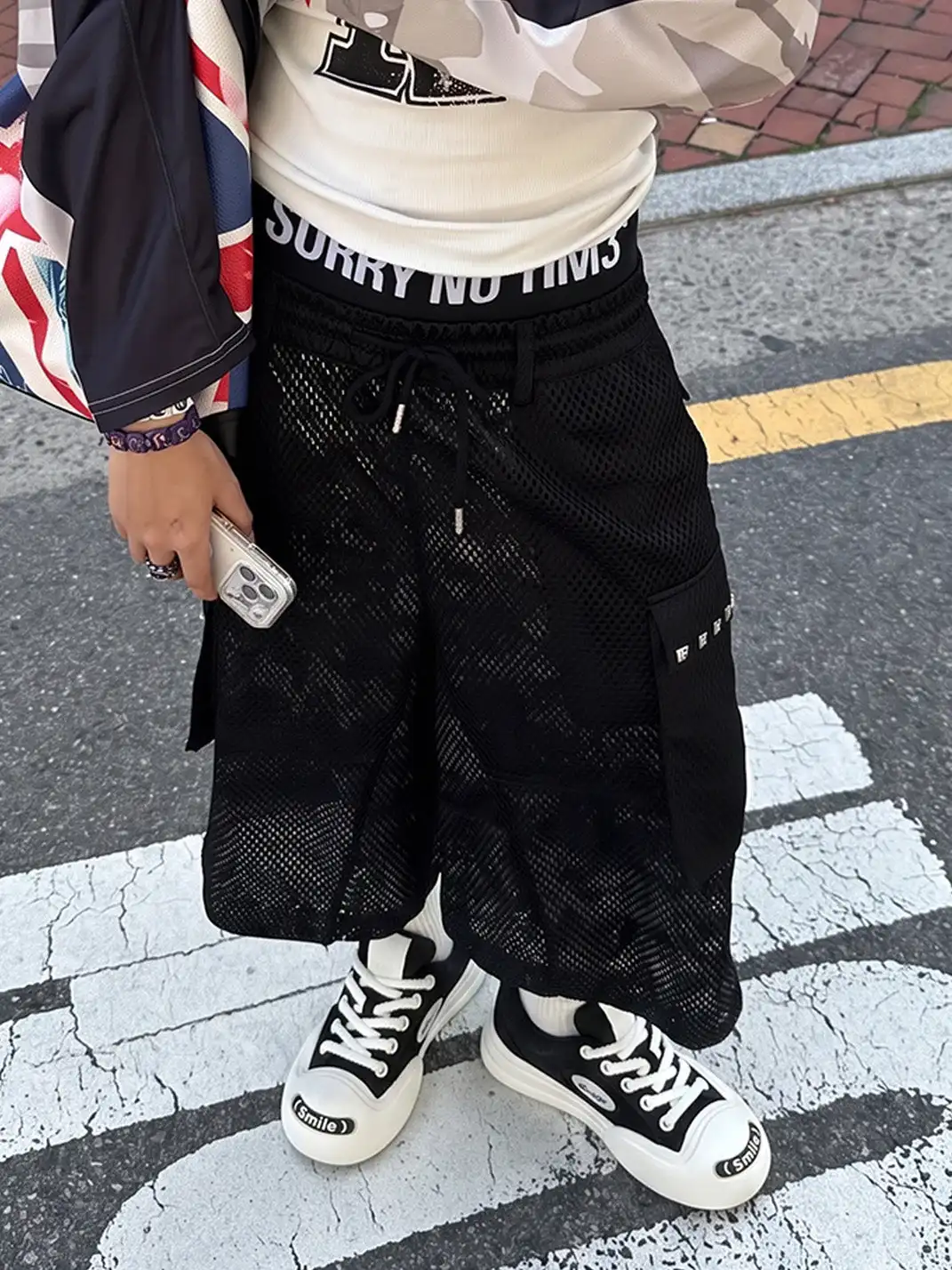 OUDER丨Open Smile Canvas Shoes-Black&White