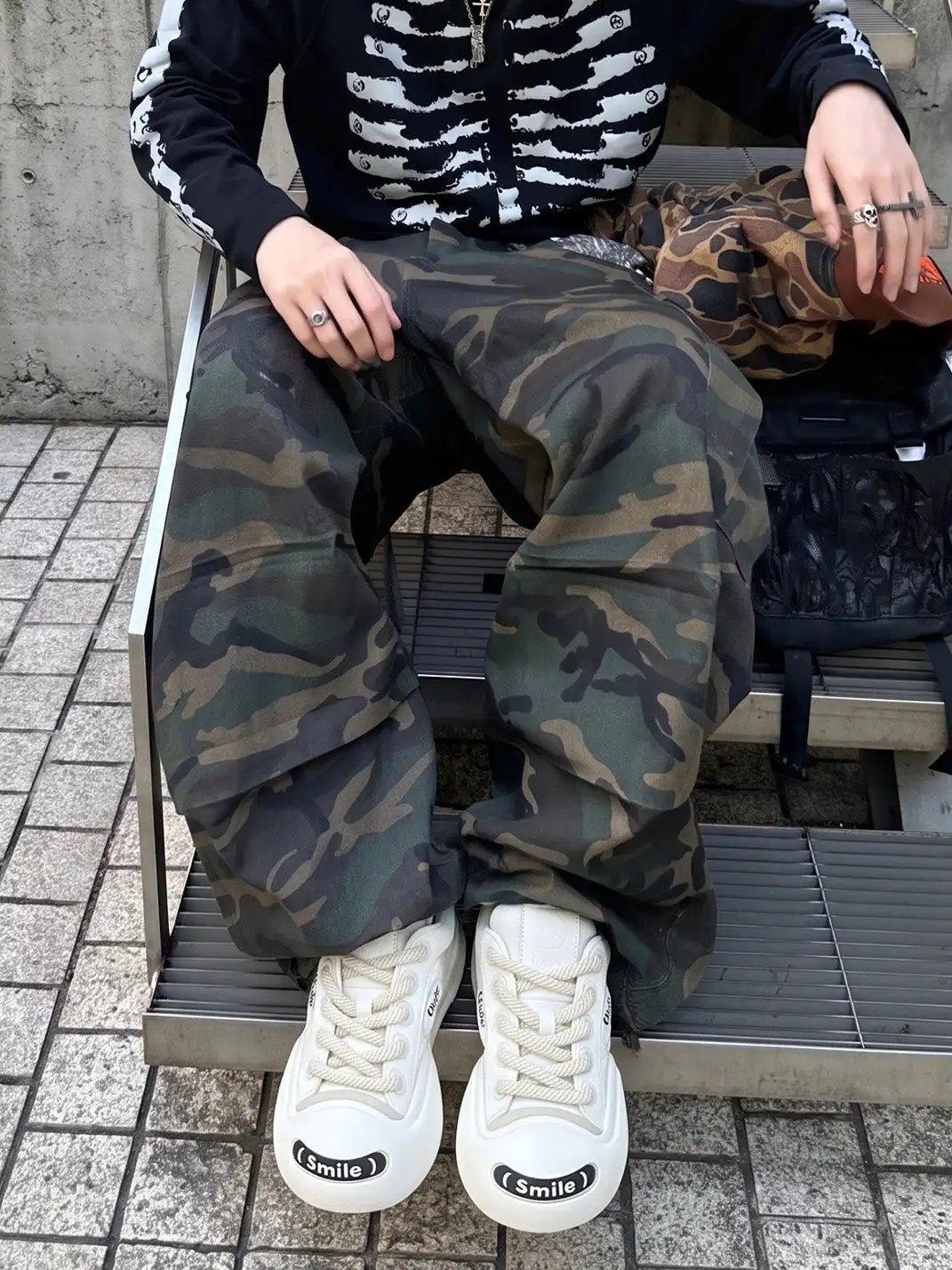 OUDER丨Open Smile Canvas Shoes-White