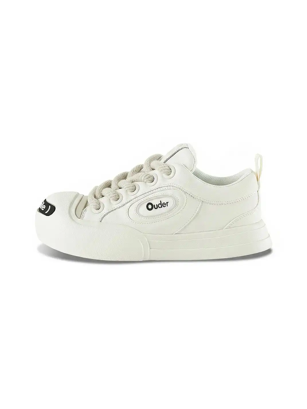 OUDER丨Open Smile Canvas Shoes-White