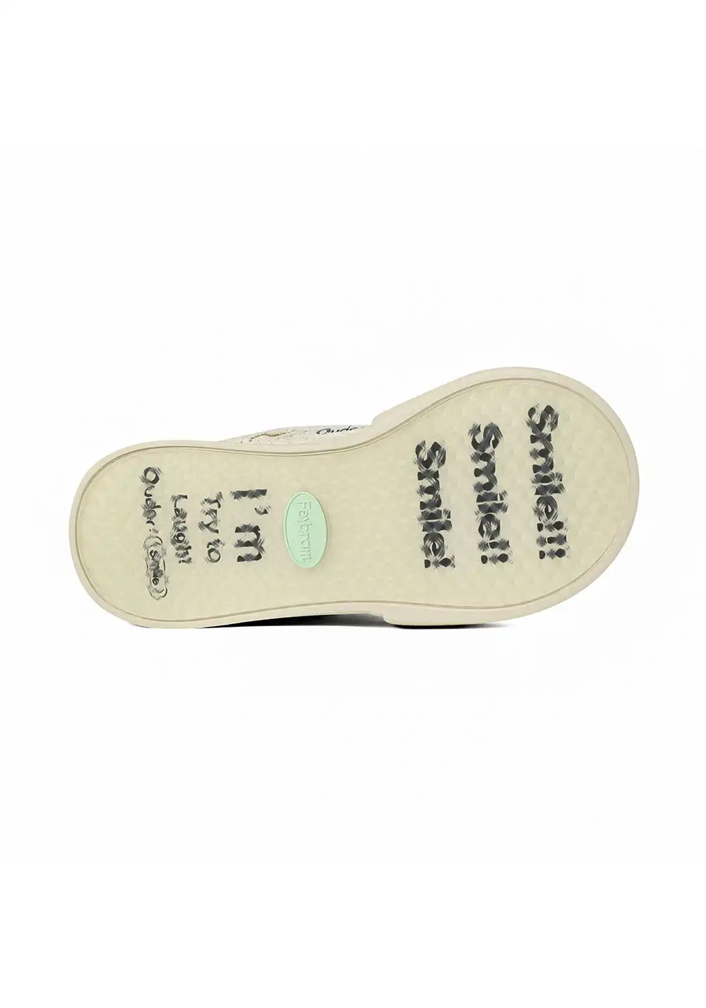 OUDER丨Ouder x Nanbowan Open Smile Canvas Shoes-White Camellia