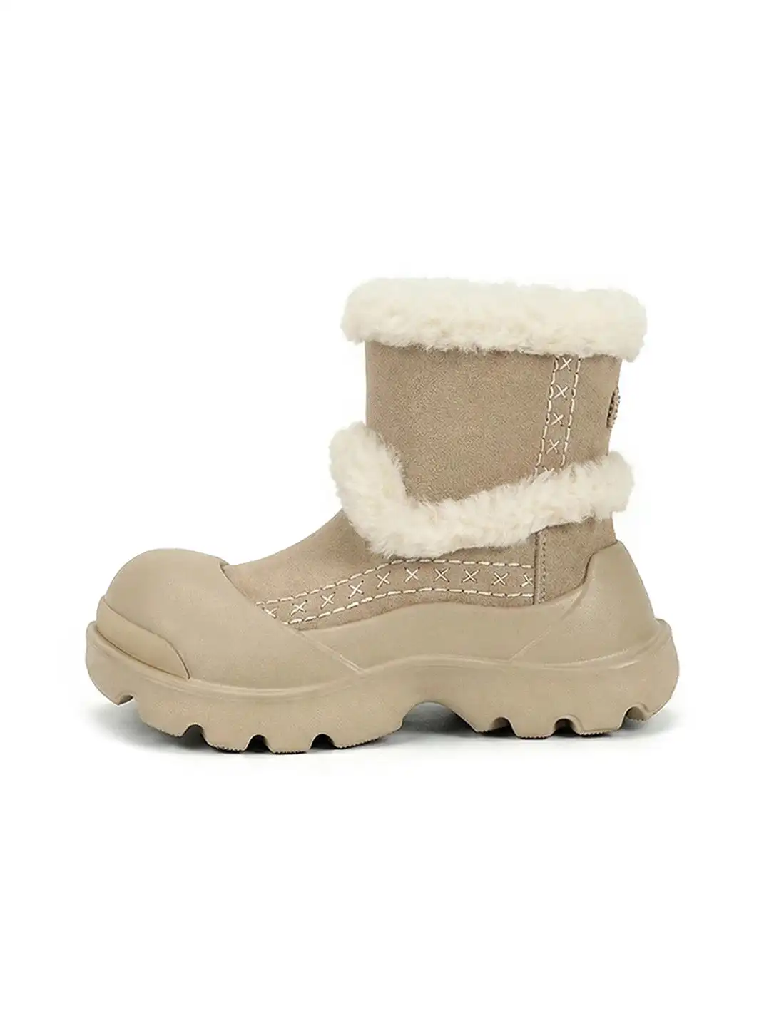 OUDER丨FoldPlush High Waterproof Snow Boots-Brown