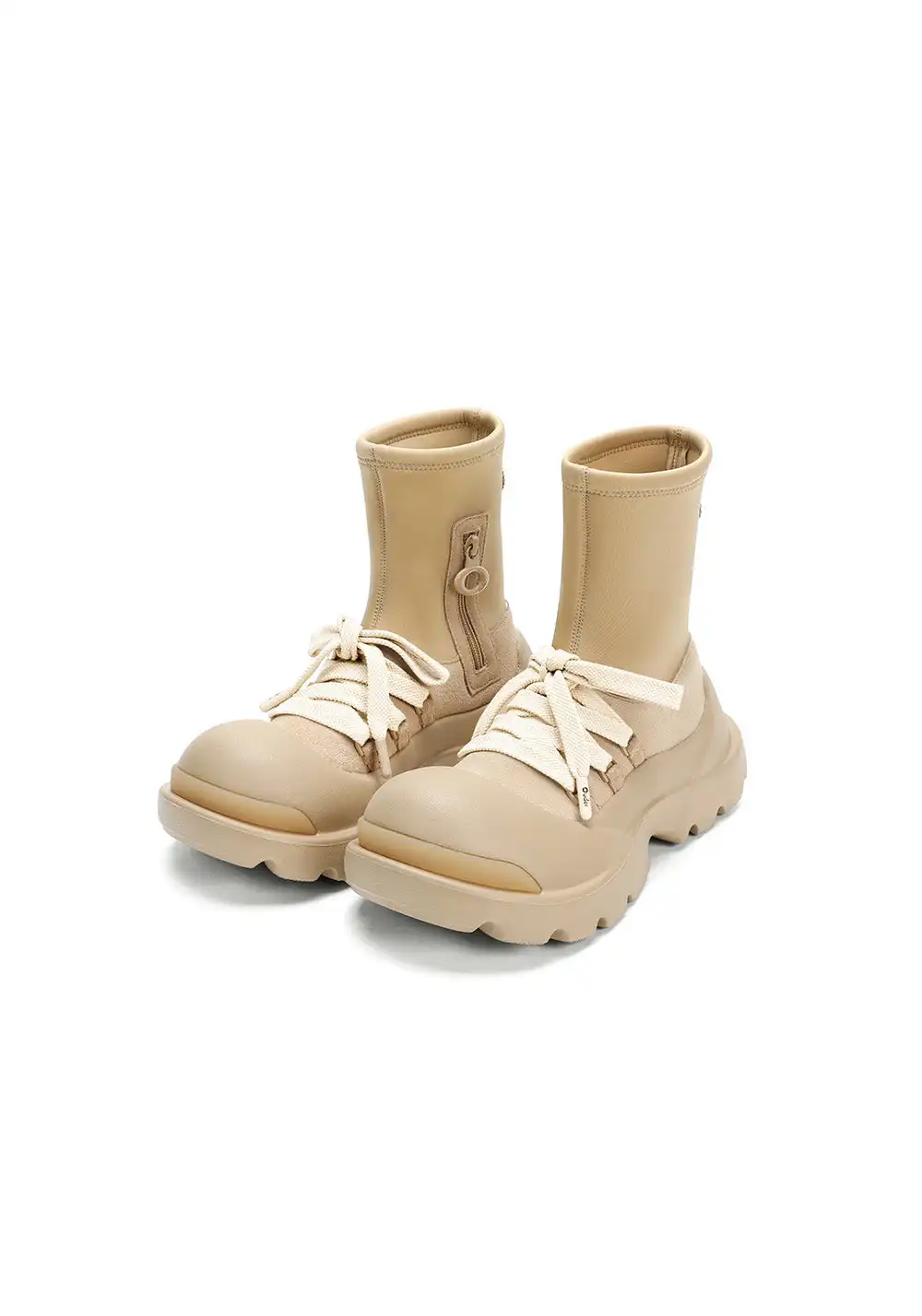 OUDER Lycra Socks Boots Non-slip Thick-soled Height-enhancing Martin Boots