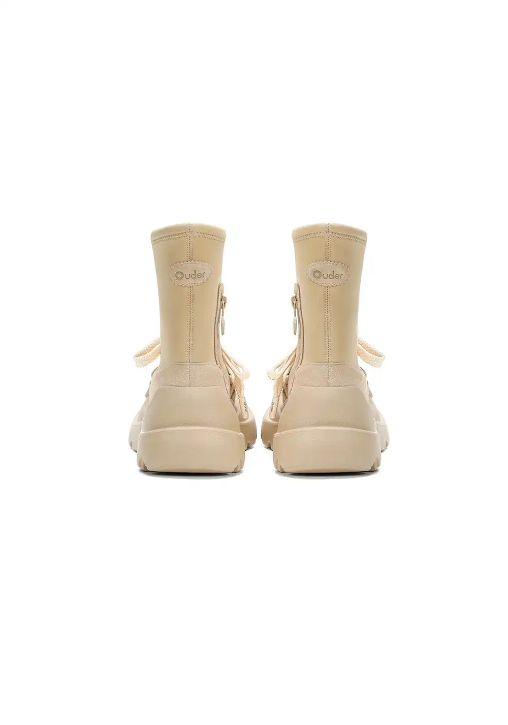OUDER Lycra Socks Boots Non-slip Thick-soled Height-enhancing Martin Boots