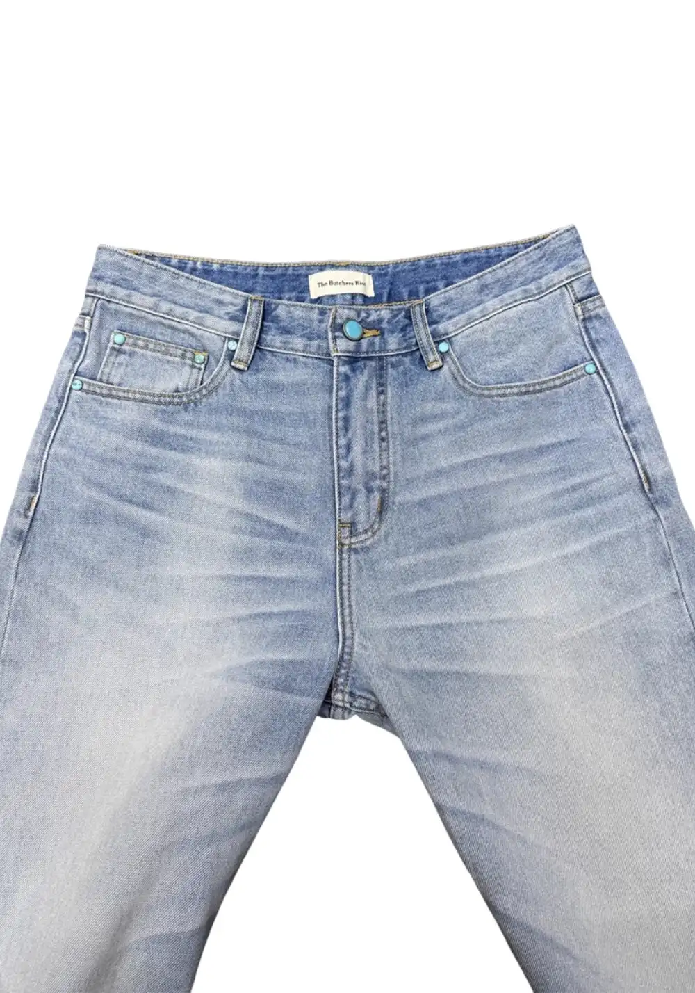The Butchers Riot-Turq-Wash A-Line Pants