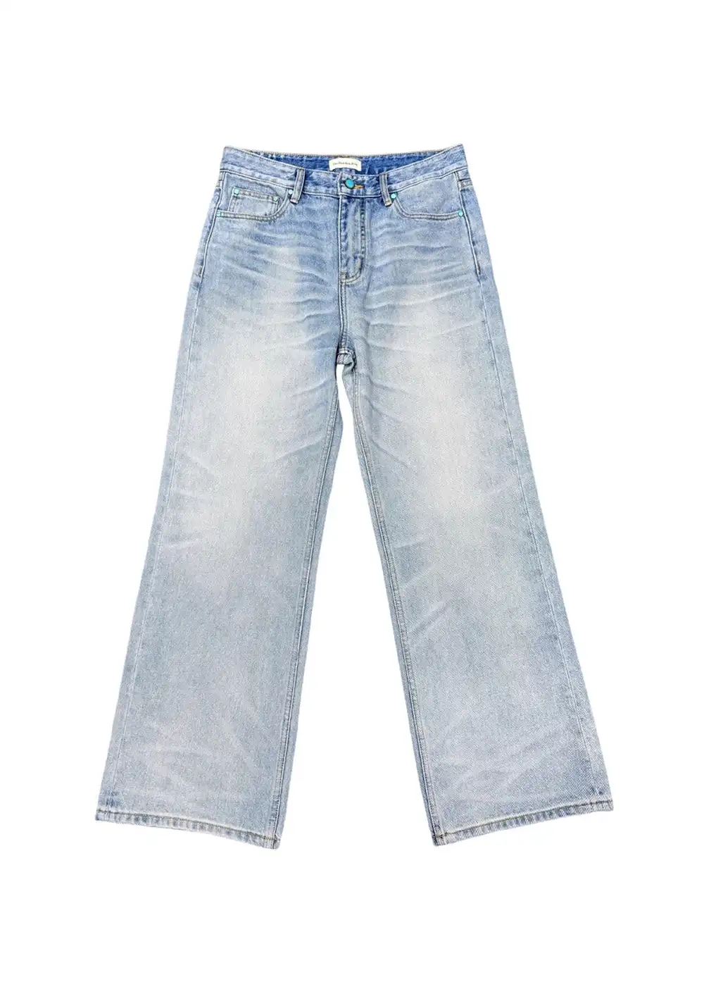 The Butchers Riot-Turq-Wash A-Line Pants